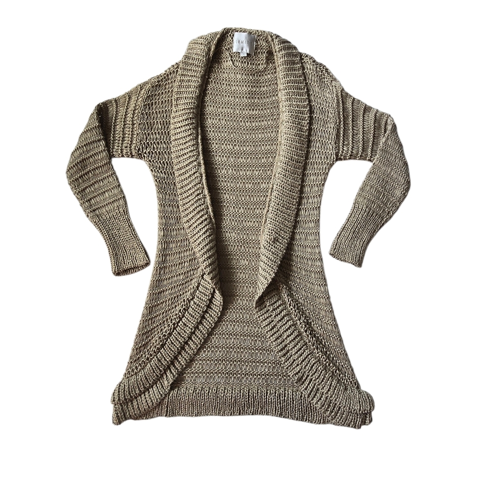 Elegant Open Knit, Open Front Cardigan